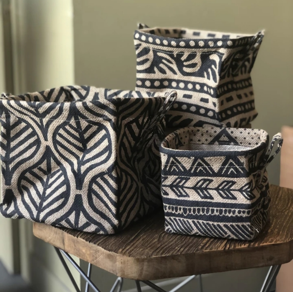 Set of 3 Jute Baskets